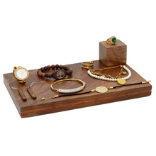 Load image into Gallery viewer, Wood Jewelery Organizer Stand