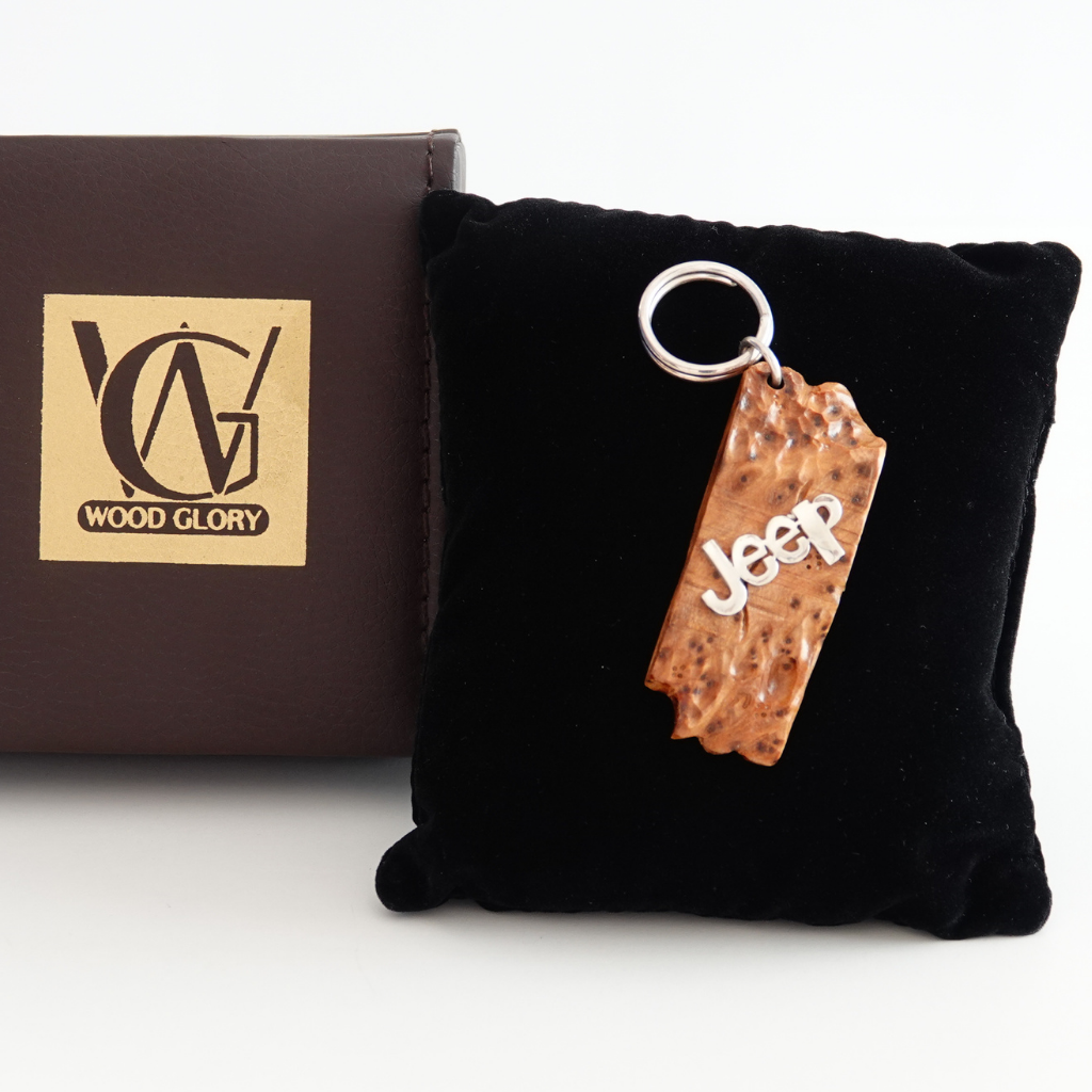 Wood Car Keychain suit for Jeep