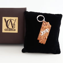 Load image into Gallery viewer, Wood Car Keychain suit for Jeep