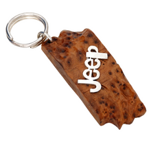 Load image into Gallery viewer, Wood Car Keychain suit for Jeep