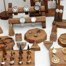 Load image into Gallery viewer, Wood Ring Display Stand, Ring Display Holder