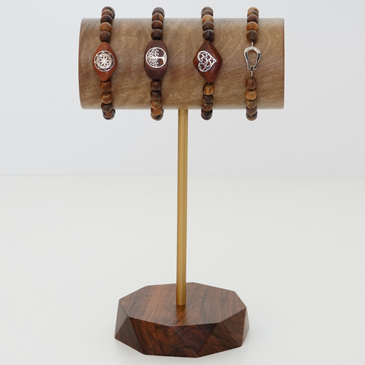 Bracelet Display Stand, Bracelet Holder, Solid Wood T-Bar