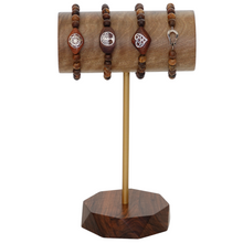 Load image into Gallery viewer, Bracelet Display Stand, Bracelet Holder, Solid Wood T-Bar