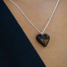 Load image into Gallery viewer, Tiny wooden Heart Necklace