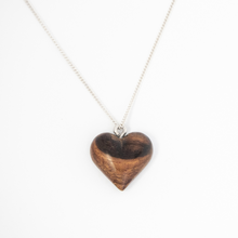 Load image into Gallery viewer, Tiny wooden Heart Necklace