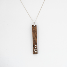 Load image into Gallery viewer, Wood Pendant Necklace, 5th Anniversary Gift For Her, Wood Necklace, Wooden Jewelry, Wood Gift For Her, 5 Year Anniversary Gift for wife