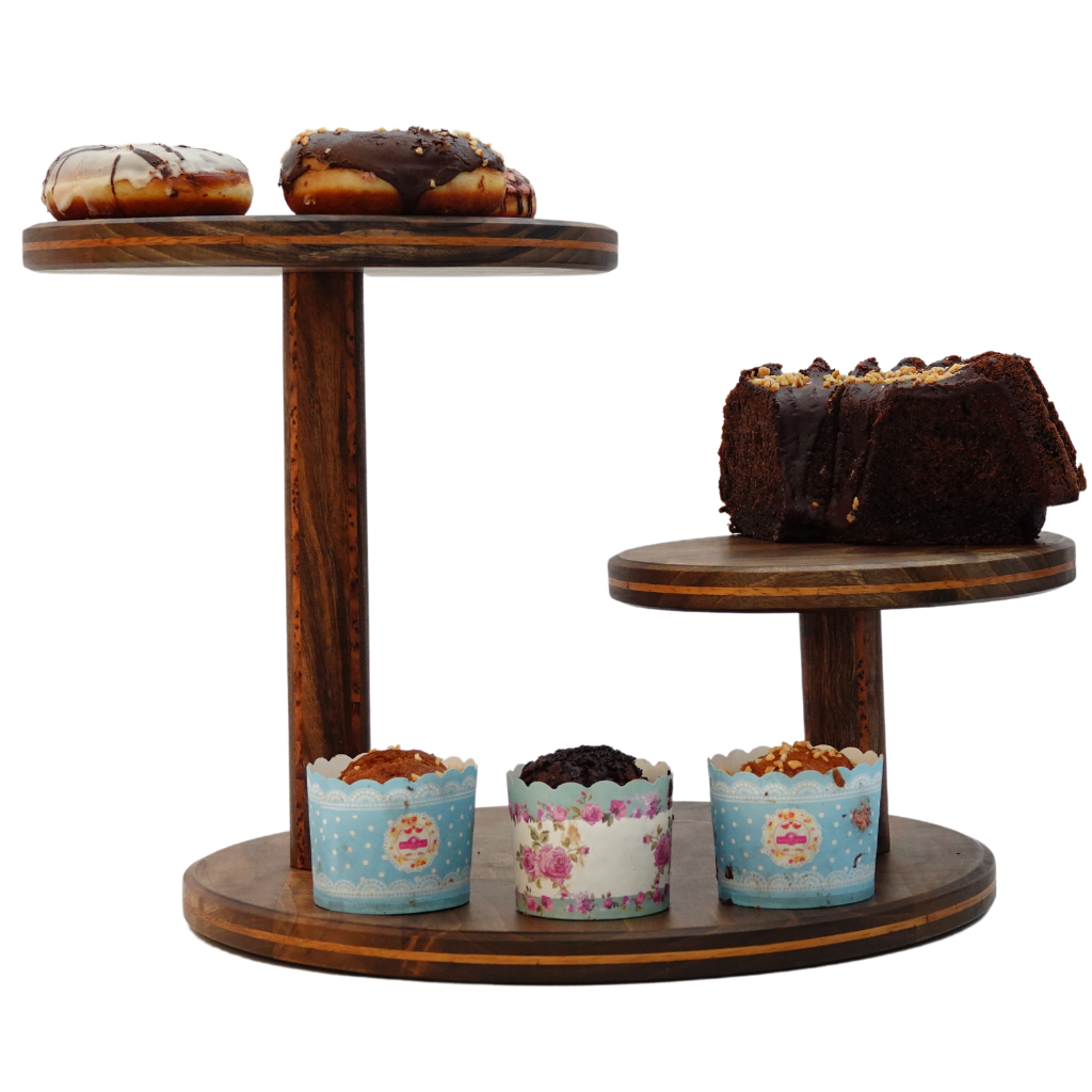 Cake stand dessert display with poles