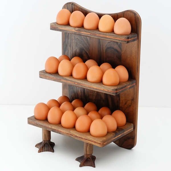 Egg Holder Stand Wooden Cute Desktop Ornament – Wooden Islands