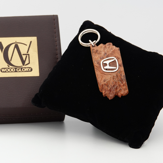 Wood Car Keychain suit for Honda