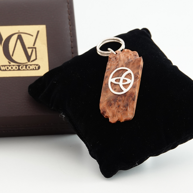 Wood Car Keychain suit for Toyota
