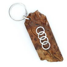 Load image into Gallery viewer, Wood Car Keychain Suit for Audi
