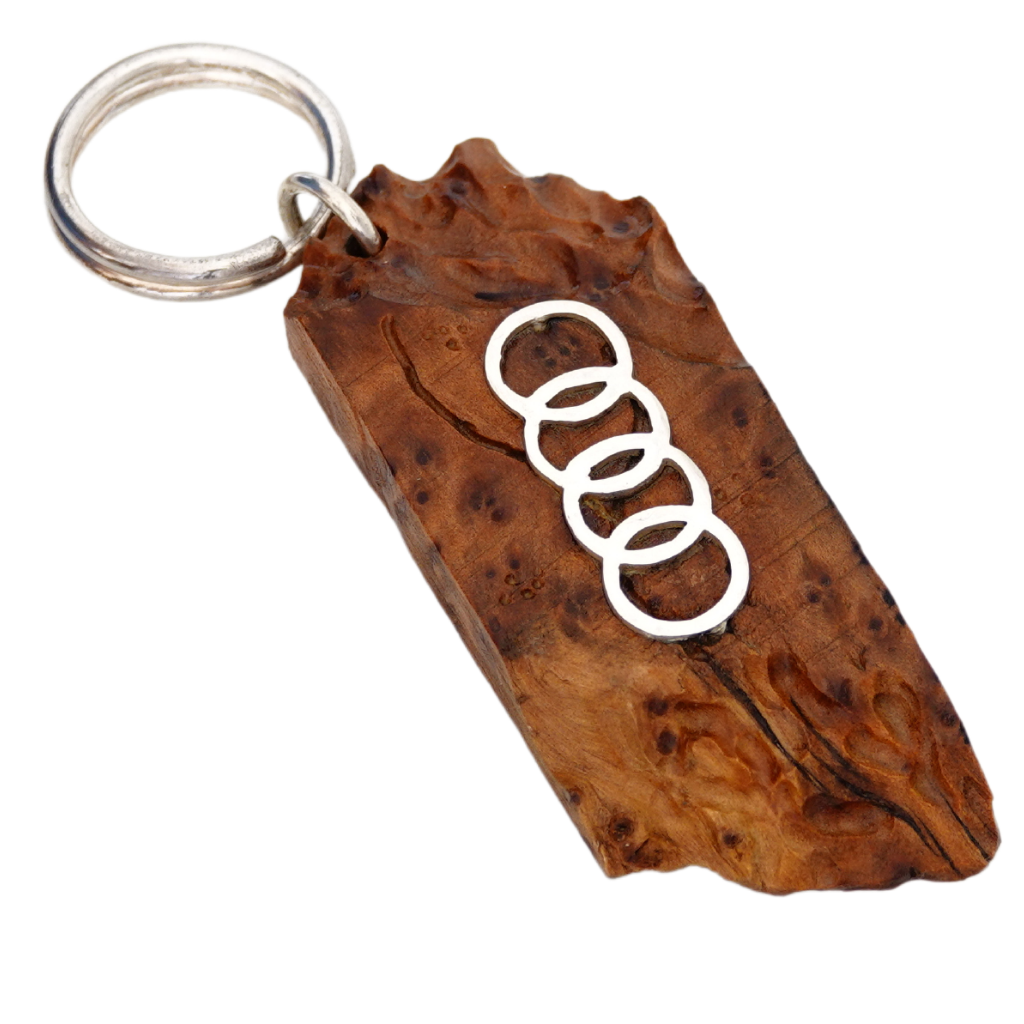 Wood Car Keychain Suit for Audi