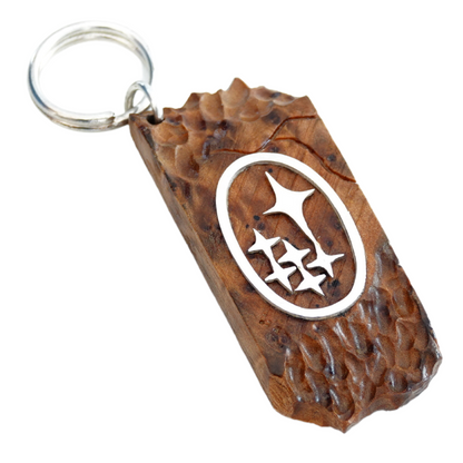 Wood Car Keychain suit for Subaru