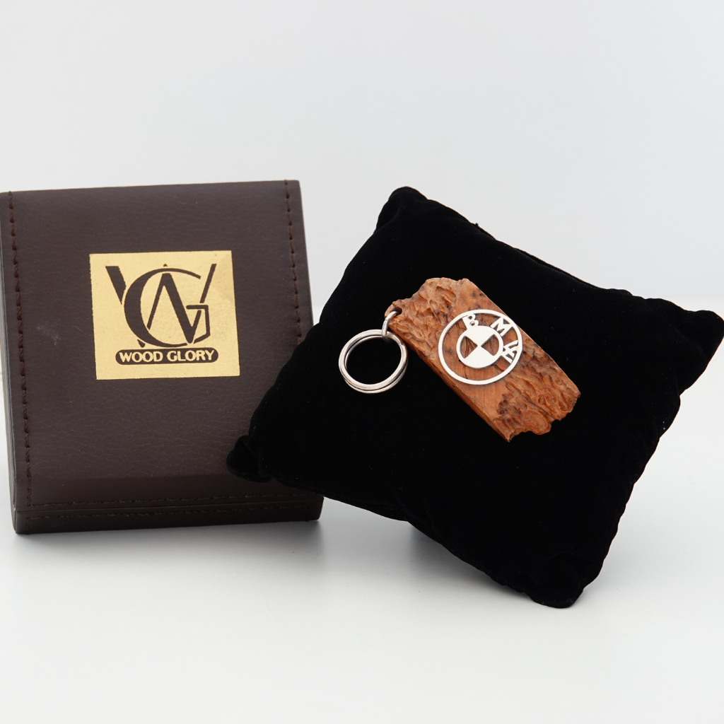 Wood Car Keychain suit for BMW