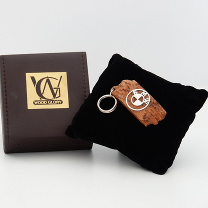 Wood Car Keychain suit for BMW