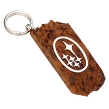 Load image into Gallery viewer, Wood Car Keychain suit for Subaru
