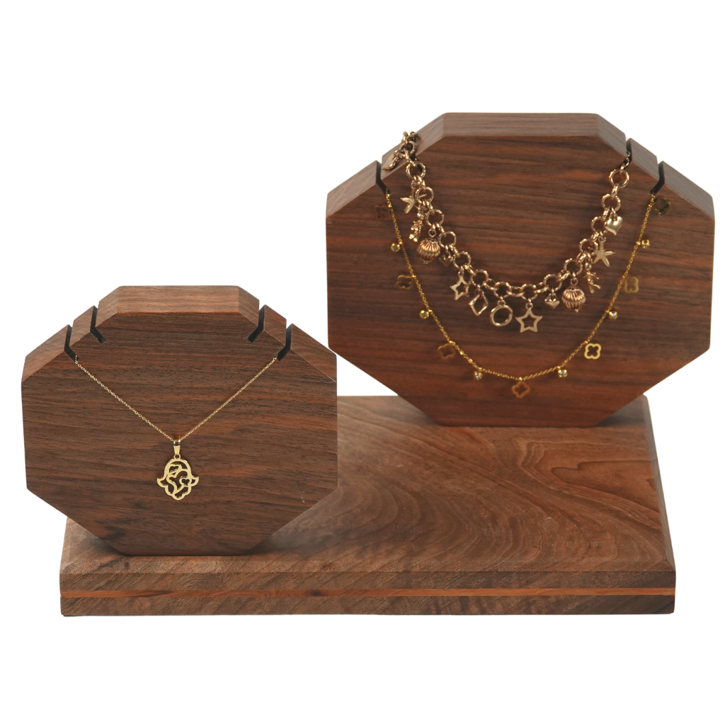 Wood Necklace Organizer Showcase Necklace Display Stand Jewelry Display  Holder | Fruugo MY