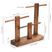 Load image into Gallery viewer, Walnut Jewelry Stand Organizer Holder Display
