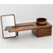 Luxury Walnut makeup organizer set