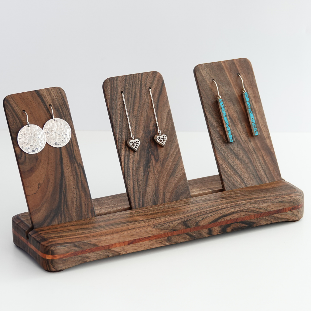 Wooden 2025 earring tree