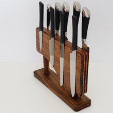 Load image into Gallery viewer, Walnut wood Magnetic knife holder, Magnetic knife stand
