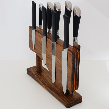 Walnut wood Magnetic knife holder, Magnetic knife stand