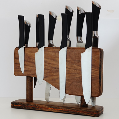 Walnut wood Magnetic knife holder, Magnetic knife stand