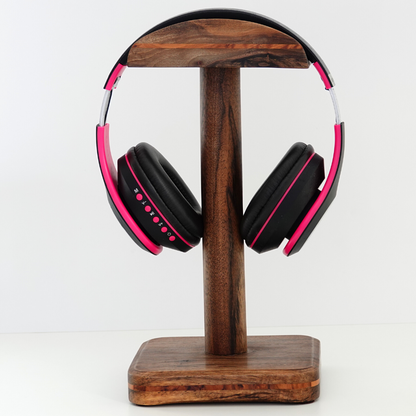 Walnut Headphone holder, Headphone stand