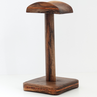 Walnut Headphone holder, Headphone stand