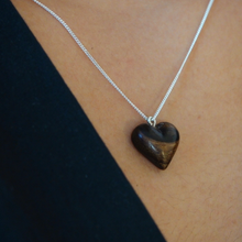 Load image into Gallery viewer, Tiny wooden Heart Necklace
