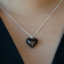 Load image into Gallery viewer, Tiny wooden Heart Necklace
