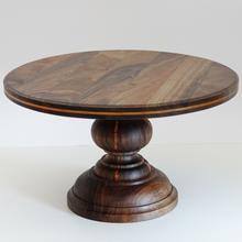 Load image into Gallery viewer, Walnut Cake Stand
