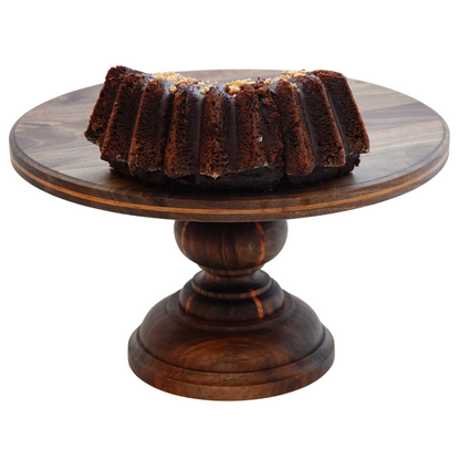 Walnut Cake Stand