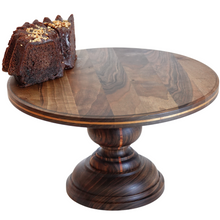 Load image into Gallery viewer, Walnut Cake Stand
