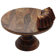 Load image into Gallery viewer, Walnut Cake Stand
