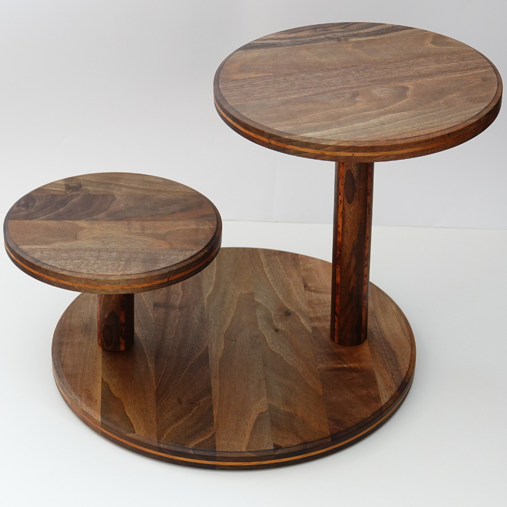 Cake stand dessert display with poles