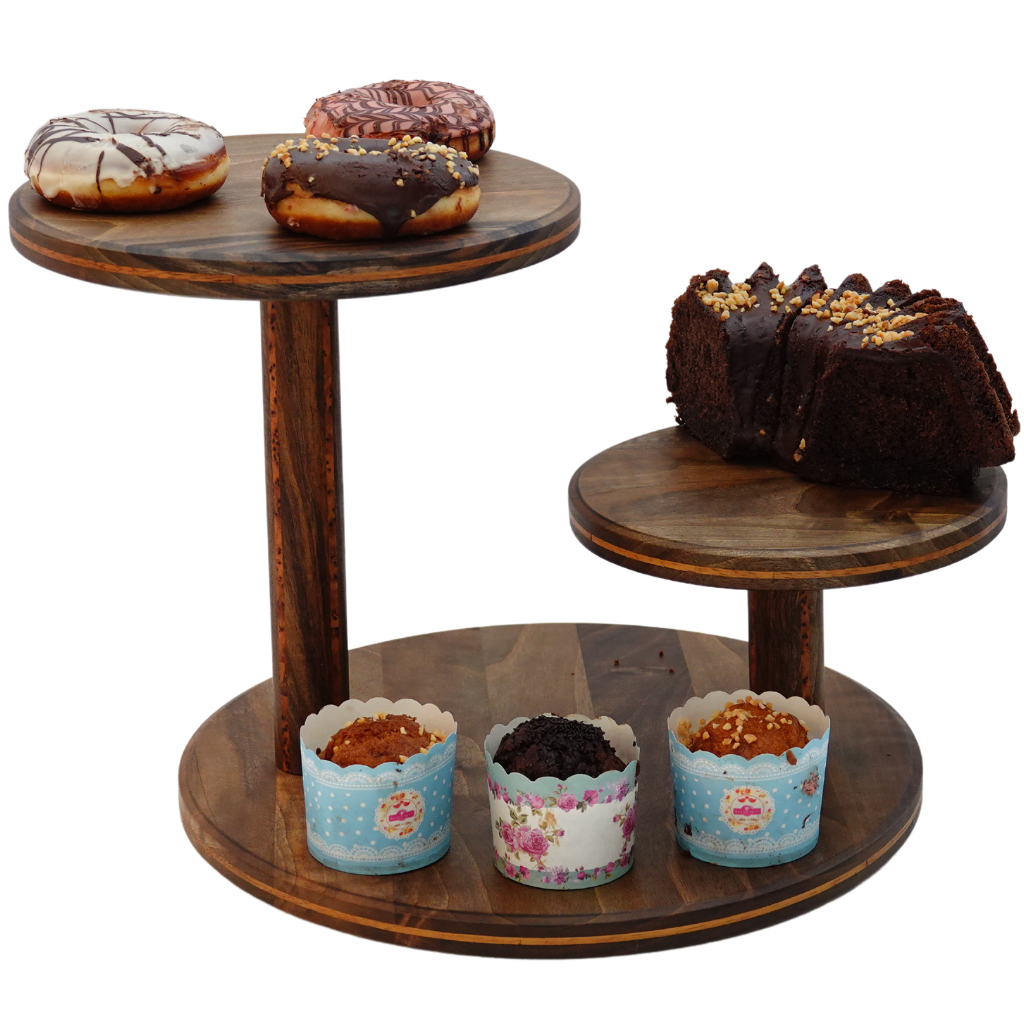 Cake stand dessert display with poles