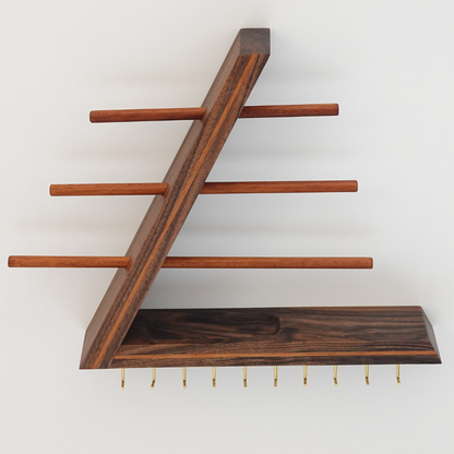 Wall Jewelry Organizer With Shelf, Wall Mount floating Jewelry Holder