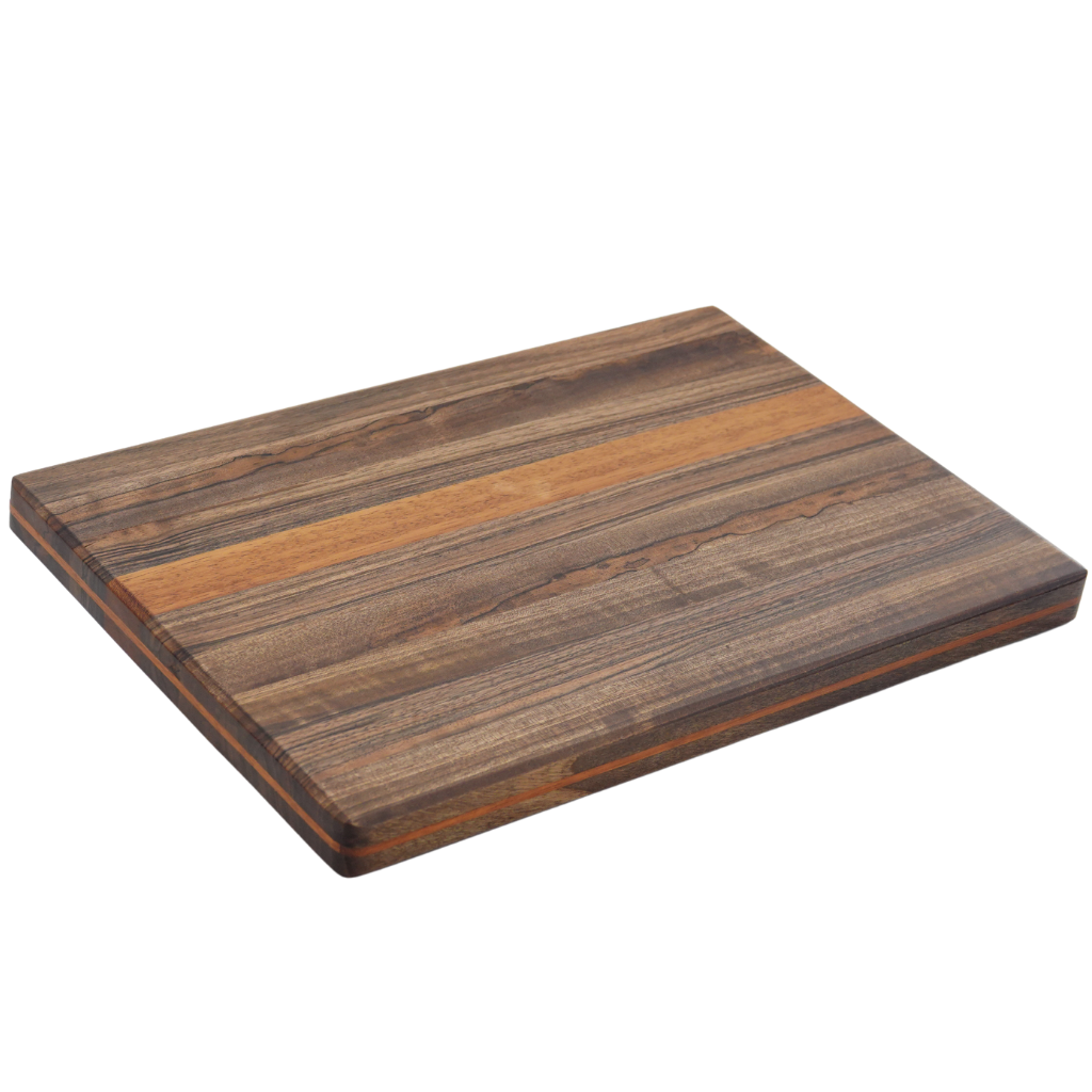 cutting board Walnut and iroko Wood