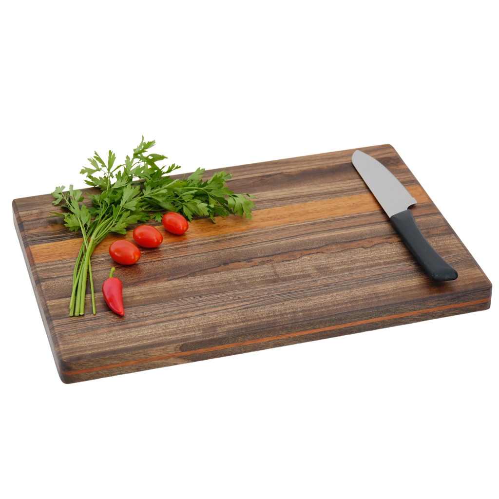 cutting board Walnut and iroko Wood