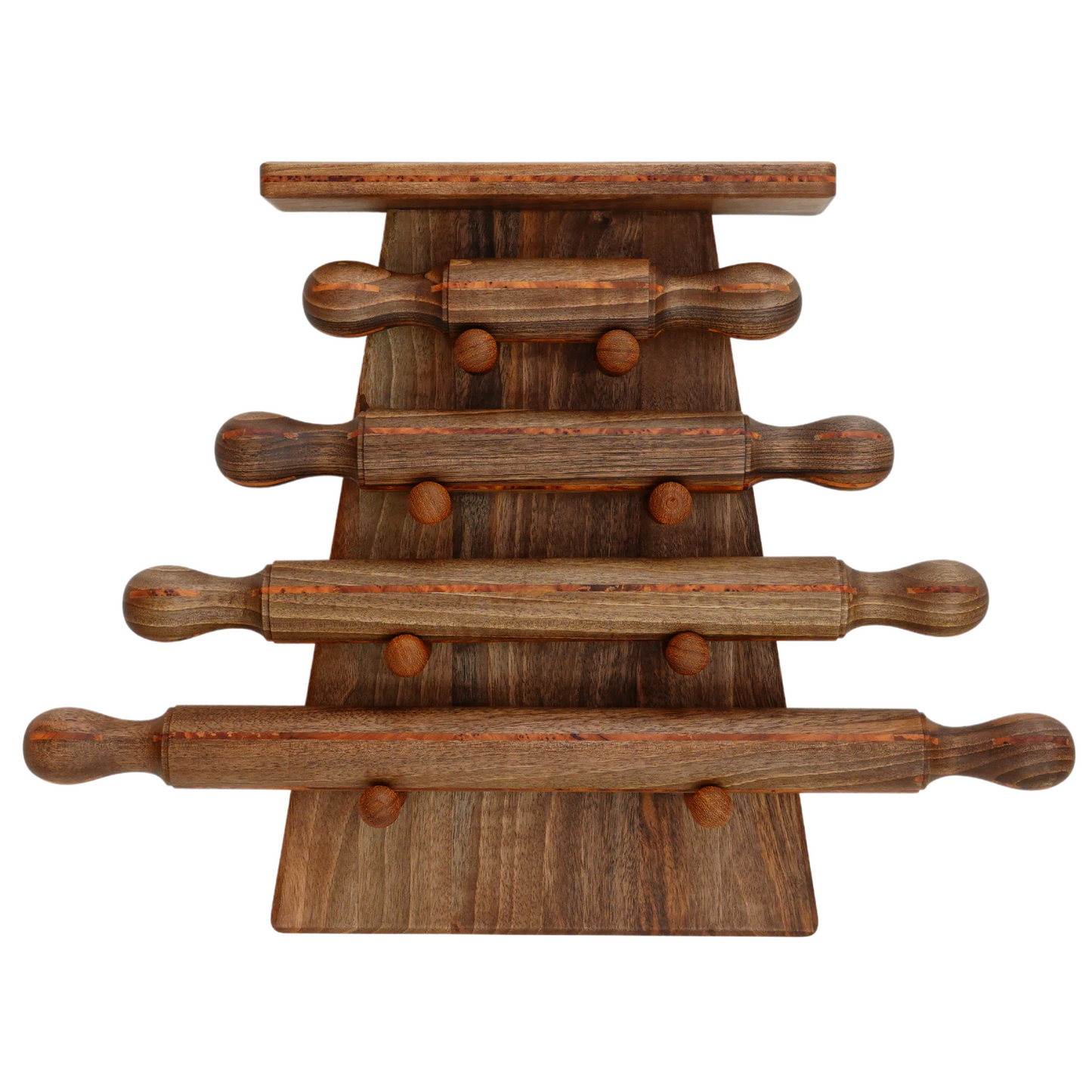 Multiple Rolling Pin Rack, Wooden Rolling Pin Shelf, Rolling Pin, Farmhouse Style Storage