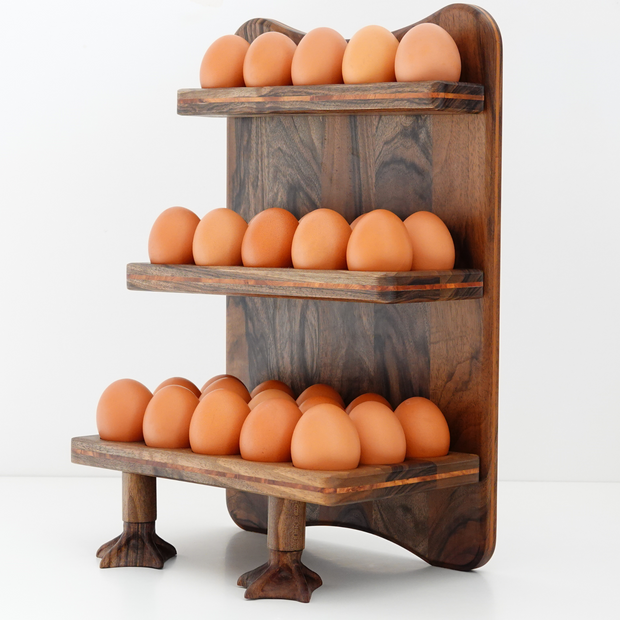 Rustic egg holder. Farmhouse Wood Egg Holder. Egg stand. Wooden Egg Holder
