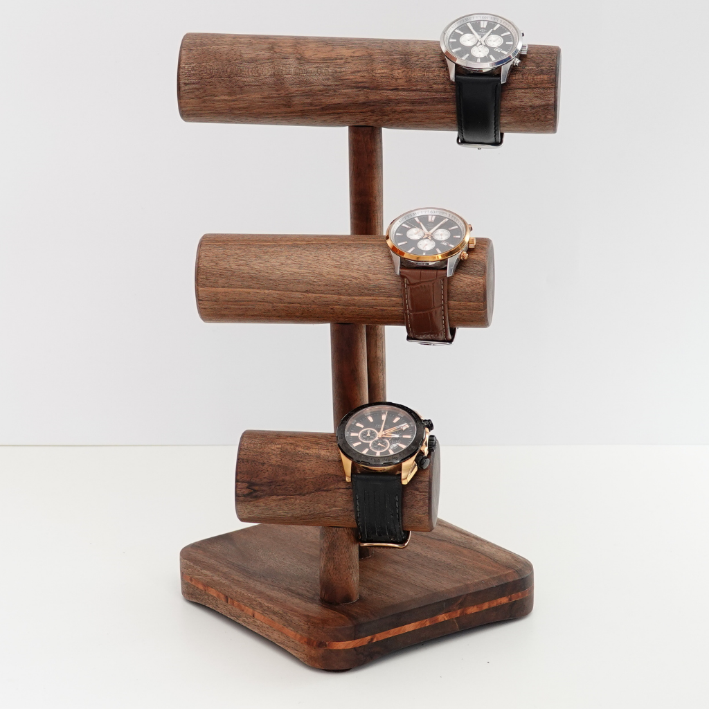 Luxury Wooden jewelry stand, Bracelet display holder, T-Bar, watch stand organizer