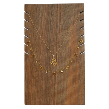 Necklace Display Stand, Wood Necklace Display Holder