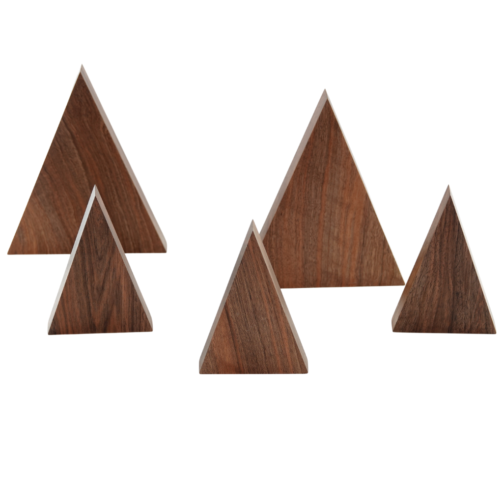 Triangle Bracelet Display Stand, Wood Triangle Jewelry Display, Wooden Bracelet Holder