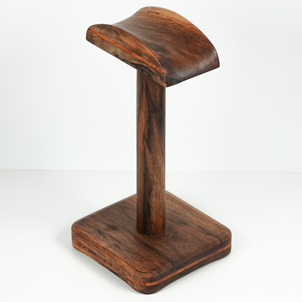 Walnut Headphone holder, Headphone stand