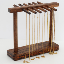 Load image into Gallery viewer, Wood necklace stand, Earring Display Stand, Necklace Display Holder
