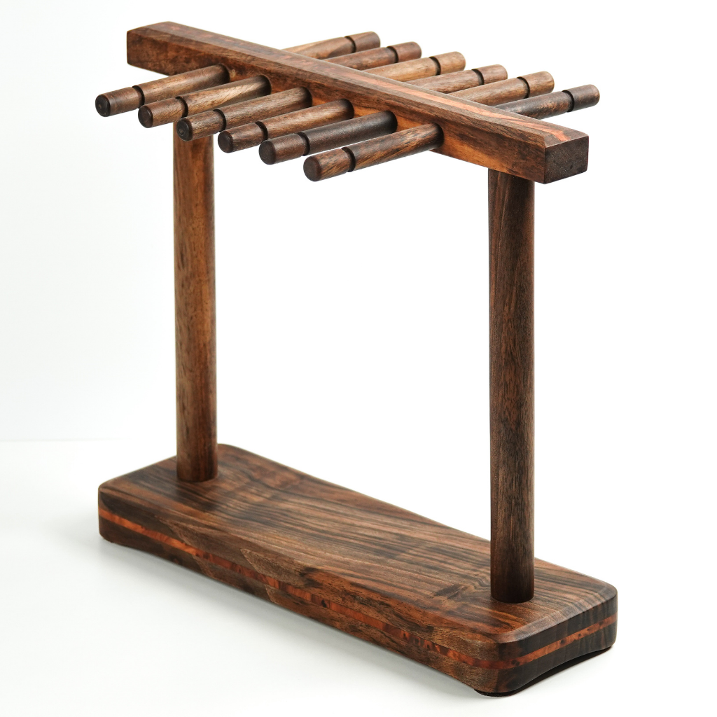 Wooden necklace 2025 holder stand