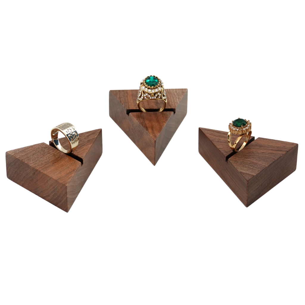 Wood Ring Display Stand, Ring Display Holder